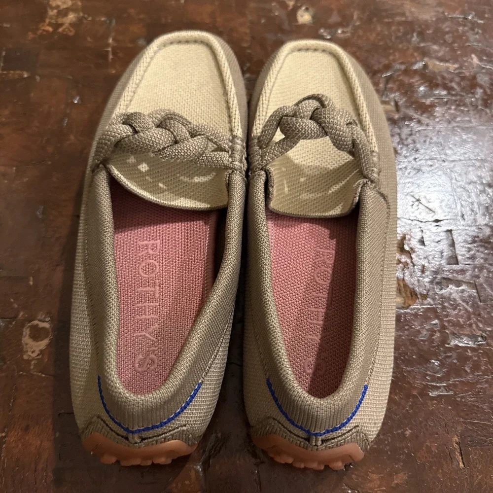 Rothy's Women's The Braid Driver Flat Loafer Shoes Washable Comfort Size 8 EUC